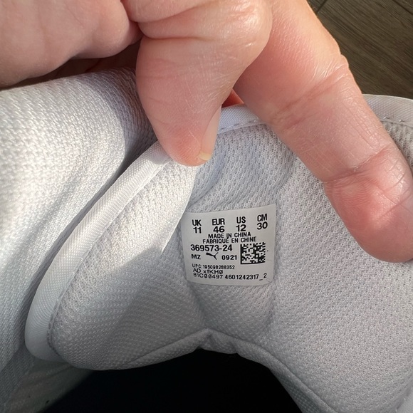 PUMA MENS REBOUND MID SNEAKER - WHITE / SIZE 12 - Picture 7 of 9